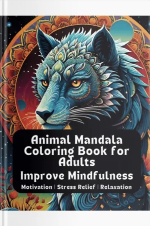 Animal Mandala Coloring Book for Adults – Boost Mindfulness & Inner Calm front cover