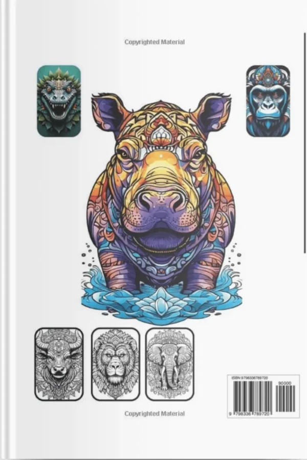 Animal Mandala Coloring Book for Adults – Stress Relief, Motivation & Mindfulness - Image 2