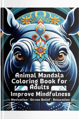Animal Mandala Coloring Book for Adults – Mindful Creativity and Calm front cover