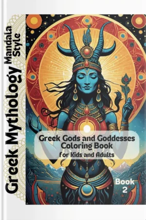 Greek Gods and Goddesses Coloring Book – Mandala Style for Kids and Adults (Book 2) front cover