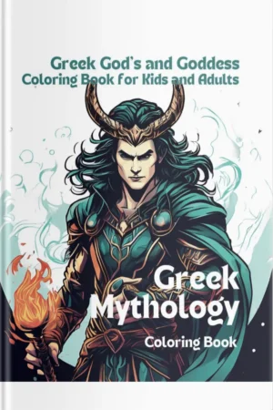 Greek Mythology Coloring Book | Greek Gods and Goddesses Coloring Book for Kids and Adults cover