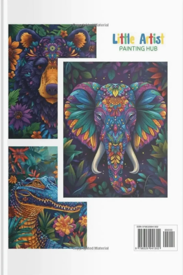 Mandalas – The Kingdom of Animals A Relaxing Animal-Themed Coloring Book for Adults and Teens back cover