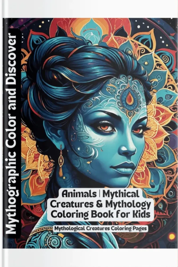 Mythographic Color and Discover: Animals | Mythical Creatures & Mythology Coloring Book for Kids | Mythological Creatures Coloring Pages cover