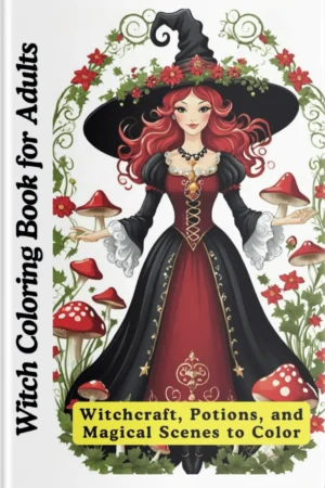 Witch Coloring Book for Adults – Enchanting Witchcraft, Potions & Magical Scenes for Stress Relief & Creativity front cover