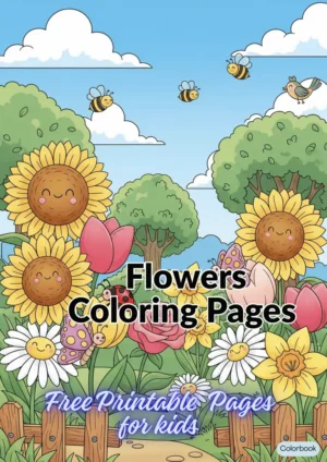 Free Flower Coloring Pages – Printable Nature & Garden Designs