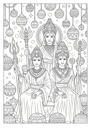 celestial coloring book image